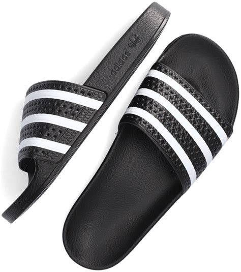 zwarte slippers adidas|Adidas slippers nl.